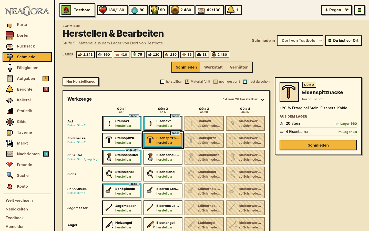 Handwerk & Ausrüstung